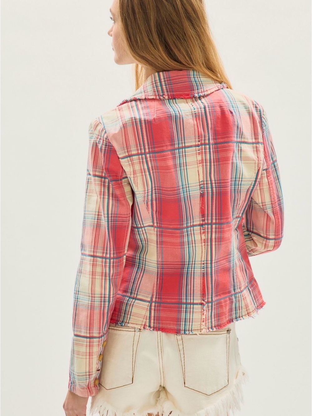 Free People Whip Smart Distressed Paid Blazer XS NWT - Picture 2 of 6